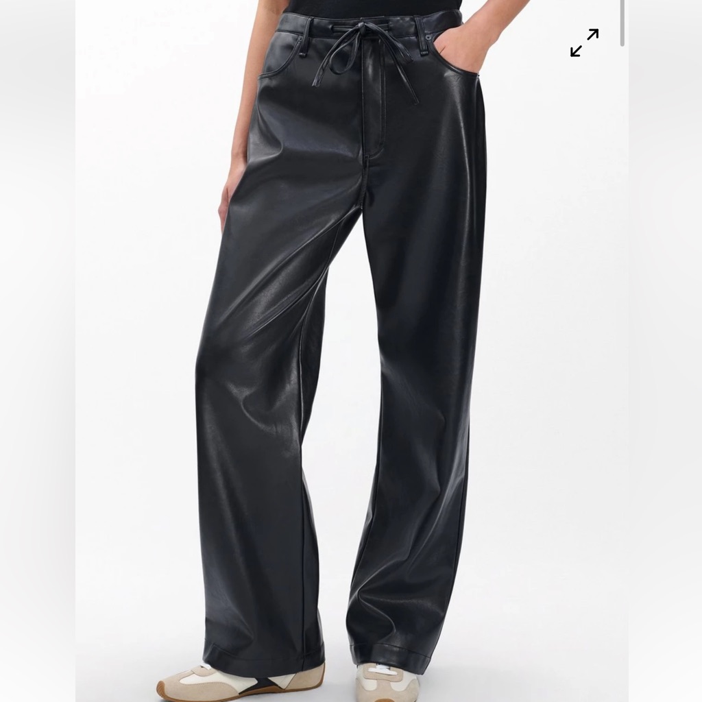 Rag & Bone Black Phoebe Faux Leather Pants